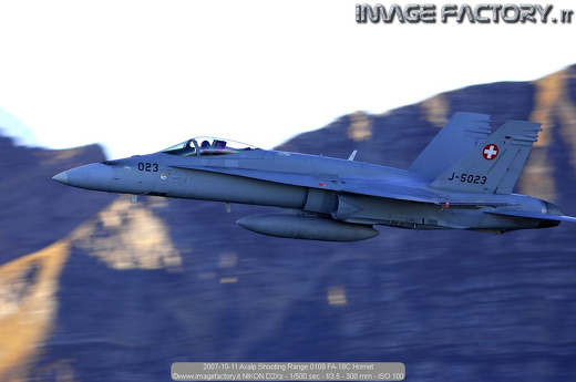 2007-10-11 Axalp Shooting Range 0109 FA-18C Hornet